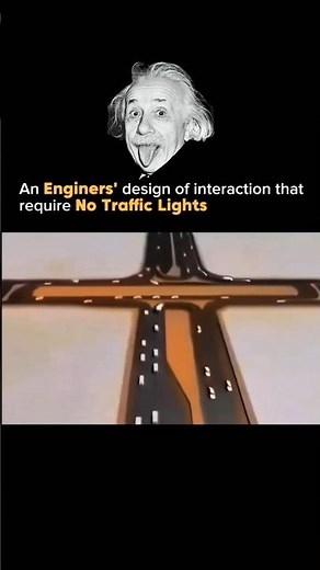 An Engineer’s Intersection Design That Needs No Traffic Lights 😳#engineering #motivation #technology