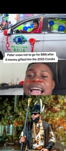 Peller vows not to go for BBN after E-money gifted him the 2025 Corolla #emoney #peller #streamer #fyp #bbn@₱ɆⱠⱠɆⱤ