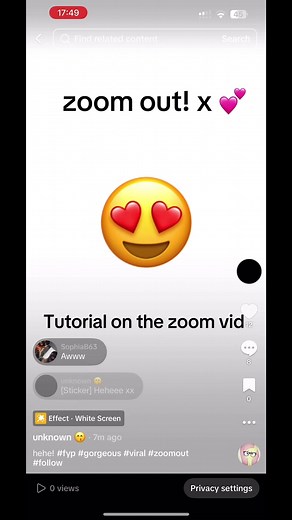 Tutorial if you need it! x #fyp #tutorial #zoomout #follow #viral | white screen