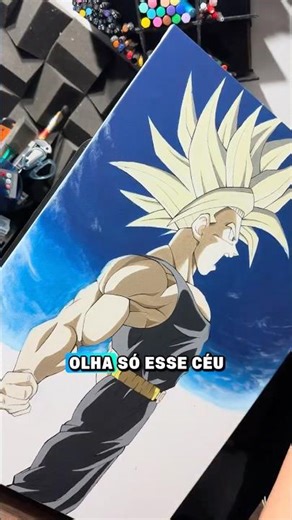 Drawing Trunks SSJ AURA 100/10 #dragonballz #trunks #drawing