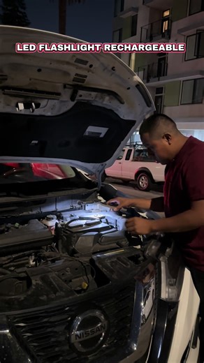 LED FLASHLIGHT RECHARGEABLE #le #flashlight #tiktokshop #mechanic