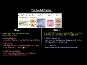 Conflict Process - Stages I and II | Organisational Behavior | MeanThat