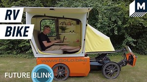 2.1M views · 17K reactions | Developed by Flevobike Technology, the GoCamp GoLo Bike was designed to offer comfort for both cycling and camping. The electrically assisted bike features a solar system on the roof and a wide range of amenities on the inside, including a bed, a multifunctional table, and even a refrigerator. | Mashable | Facebook