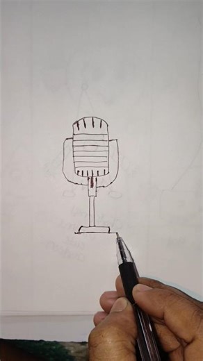 🔥 Microphone Drawing That Hits Different #shorts