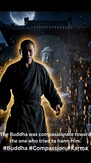 The Buddha was compassionate toward the one who tried to harm Him