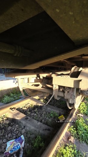 Train Stops slowly, only locomotive brake applied. #train #brake #railway #shorts
