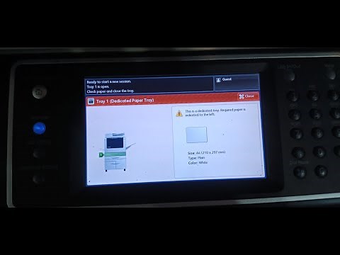 xerox 5855 tray 1 and tray 2 paper size mismatch problem solution | paper size adjustment problem