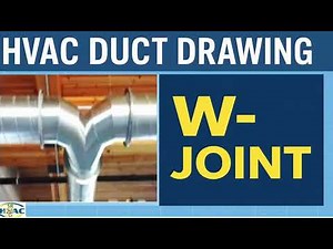 How to Draw HVAC W-Joint | Step-by-Step Duct Design Tutorial
