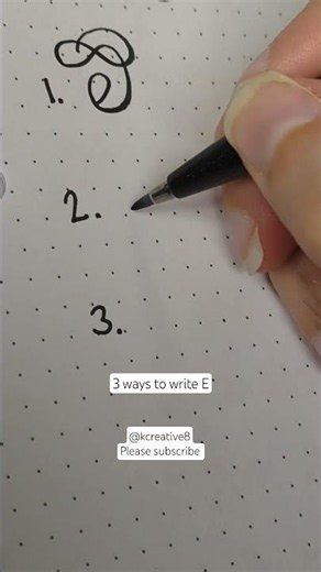 Beautiful ways to write letter E #signature