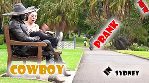 40K views · 1.3K reactions | They were Surprised to See Me Here 藍藍 #cowboyprank #statueprank #reels #funny #americanbushman | American Bushman | Facebook