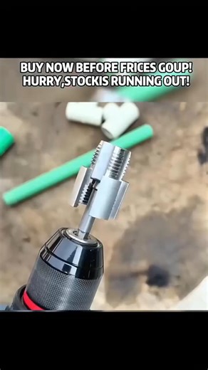 Introducing the Integrated Internal & External Pipe Threading Tool for flawless internal and external threading on plastic pipes, every single time. | Millicentes·t