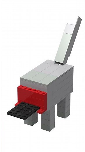 Build Wolf Minecraft With Lego #lego #minecraft #wolf #incredibox #build