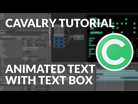 Cavalry Tutorial - How to animate and rig a text box [and dynamically render more]