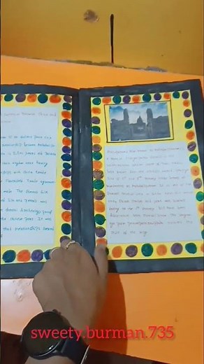 How to make handmade brochure for school project #school #project #brochure #diy #handmade #viral