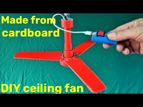 Amazing Fan Video – DIY Cardboard Ceiling Fan 100% Working