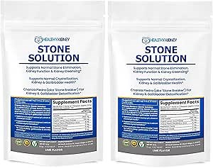 Kidney Restore Stone Solution 2-Pack Natural Stone Dissolver Supplement Powder Chanca Piedra Stone Crusher Gallstones Stone Breaker