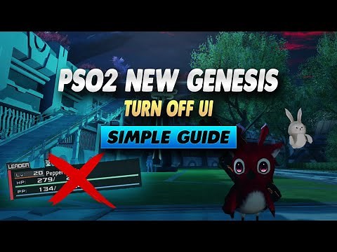 PSO2 New Genesis How To Turn Off UI - Simple Guide