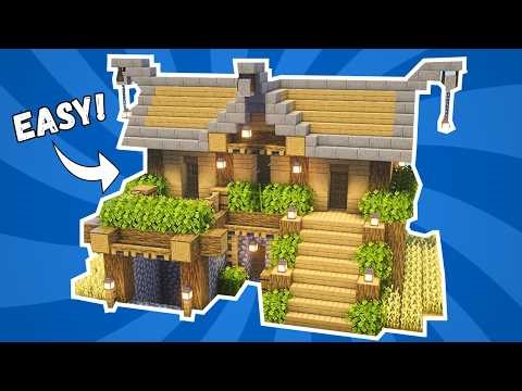 ⛏️ Minecraft : Survival STARTER House 🏡 [ Build Tutorial for Survival ]
