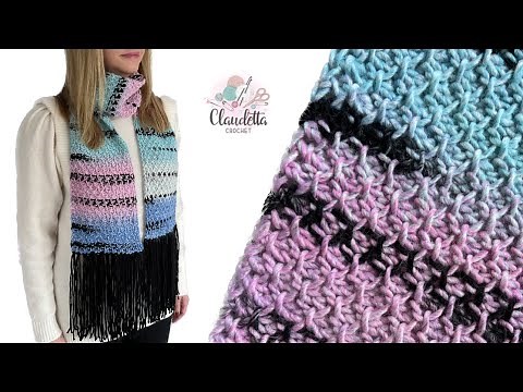How to Make a Quick & Easy Tunisian Crochet Winter Scarf