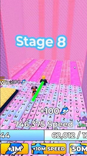 Run 1 to 8 Stage on +1 Speed Keyboard Escape, Roblox / Full Video on YouTube Channel -‪@RobloMine1‬
