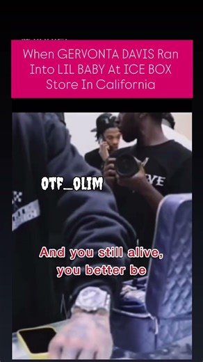 When GERVONTA DAVIS Ran Into LIL BABY At ICE BOX Store In California #trending