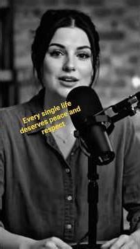 All humans have the right to dignity and peace