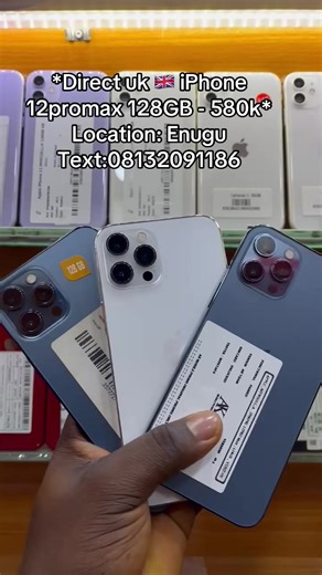*Direct uk 🇬🇧 iPhone 12promax 128GB - 580k*#500kviews #videoviral