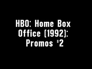 HBO: Home Box Office (1992): Promos #2