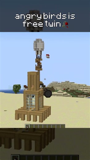ANGRY BIRDS in Minecraft with Create Aeronautics #minecraft