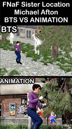 FNaF Ennard In Michael Afton - Behind The Scenes VS Animation