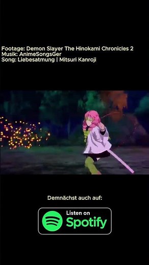 Liebesatmung | Mitsuri Kanroji Song #anime #demonslayer #shorts #music #song