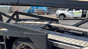 2017 Miller Industries Titan-7 Car Hauler Trailer Specs: 7-Car Hauler Trailer Steel Frame Aluminum Floor Air Ride Suspension 53x102 - 53 foot used car hauler trailers for sale Hydraulic Rear Loading Ramp Hydraulic Floating Front Deck Hydraulic Belly Ramp Upper Deck Rear Flipper Ramps with Chain Trees Upper Mid-Deck Anti-Slip Deck Coating Center Cat Walk Adjustable Front Landing Legs (4) Integrated Ladders (4) Belly Drop Pockets Haldex A.B.S. System Suspension Dump Valve 22.5 Tires Aluminum Wheel