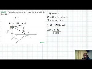 F2–25 Force Vector (Chapter 2: Hibbeler Statics) Benam Academy