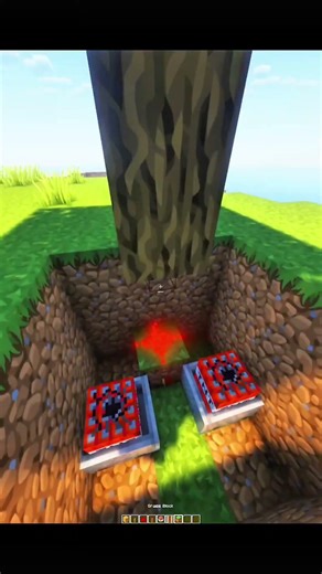 minecraft tree trap in smp 💀 #minecraft #shorts