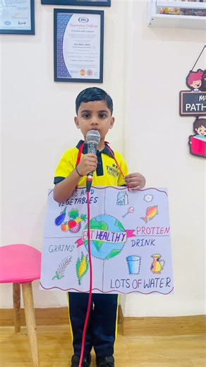 Twinkle Kids Corner & Daycare on Instagram: "✨ Show & Tell Activity ✨ Our Jr. KG and Sr. KG kids enthusiastically participated in the Show and Tell Activity, confidently speaking about their favourite objects. This joyful activity helped boost their communication skills, confidence, creativity, and self-expression. 🌈🎤 We are so proud of our little stars for their amazing efforts and happy smiles! 🌟👏 #bestpreschoolnearme #preschoolactivities #bestindooractivitycentre #show&tell"