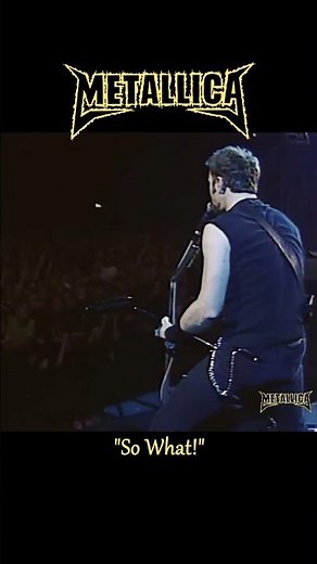 METALLICA - So what! (1996) Live