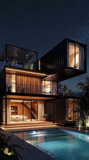 📦🏠Shippping Container House! #transformation #renovation