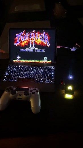 Playing Turrican II using WinUAE on a Shadow.tech server