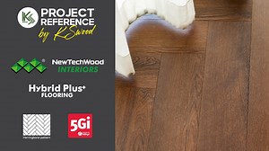 Project Reference: Hotel (Bangkok, Thailand) Hybrid Plus Flooring (Herringbone Pattern) ไม้พื้น Hybrid Plus Flooring by NewTechWood Interiors ผลิตภัณฑ์ล่าสุดภายใต้การผลิตโดยบริษัท NewTechWood Corporation ผู้นำนวัตกรรมไม้สังเคราะห์ระดับโลก นอกจากจะมอบความสวยงามของพื้นไม้ผสานกับความทนทานที่เหนือชั้น ยังใช้นวัตกรรมการติดตั้งระบบ 5G Click System (ลิขสิทธิ์ Välinge จากประเทศสวีเดน) — Hybrid Plus Flooring : Herringbone Pattern Code : HBP03-1 Color : Highland Park Dark Brown Size: 7x125x610 mm. — ผิวหน