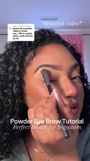 Powder Eyebrow Tutorial for Beginners