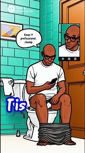 Daily comic and #pooping with an older version of myself #poop #funny