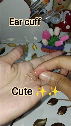 Triple band Ear Cuff tutorial✨ #diy #earcuff #earrings #cute #shorts