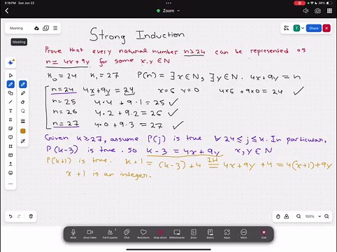 How to use Strong Induction?