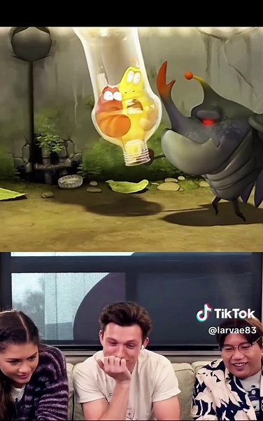 Hilarious Cartoon Larva Bottle Drink Animation