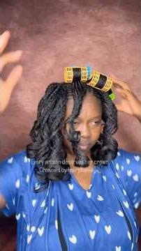 Magnetic Rollers on Mini Braids?! I Had to Try It! 😍✨ #braidhair #braidhairstyles