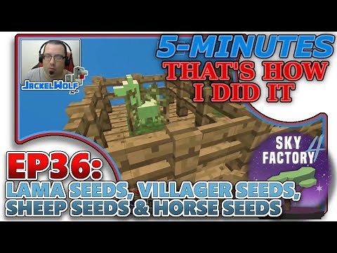 [SKYFACTORY 4] EP36 - LLAMA, VILLAGER, SHEEP & HORSE SEEDS AND DEHYDRATOR