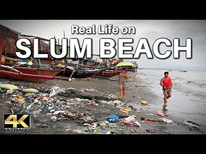 The REALITY of Slum Life in Wawa Rosario Cavite Philippines - Light Rain ASMR Walk [4K]
