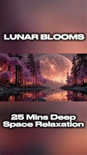 🌕 Lunar Blooms – 25 Min Deep Space Relaxation #relaxingmusic