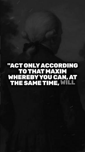 Immanuel Kant Quote: Act Only on Principles You'd Make Universal.