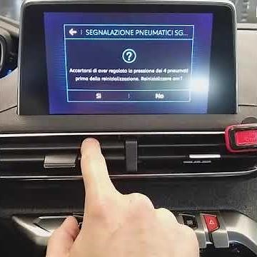 Peugeot 3008 TPMS tire pressure reset